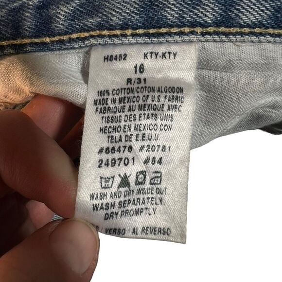 Tommy Hilfiger Womens 16/R31 Relaxed Straight Leg High Waist Denim Jeans - Picture 14 of 16